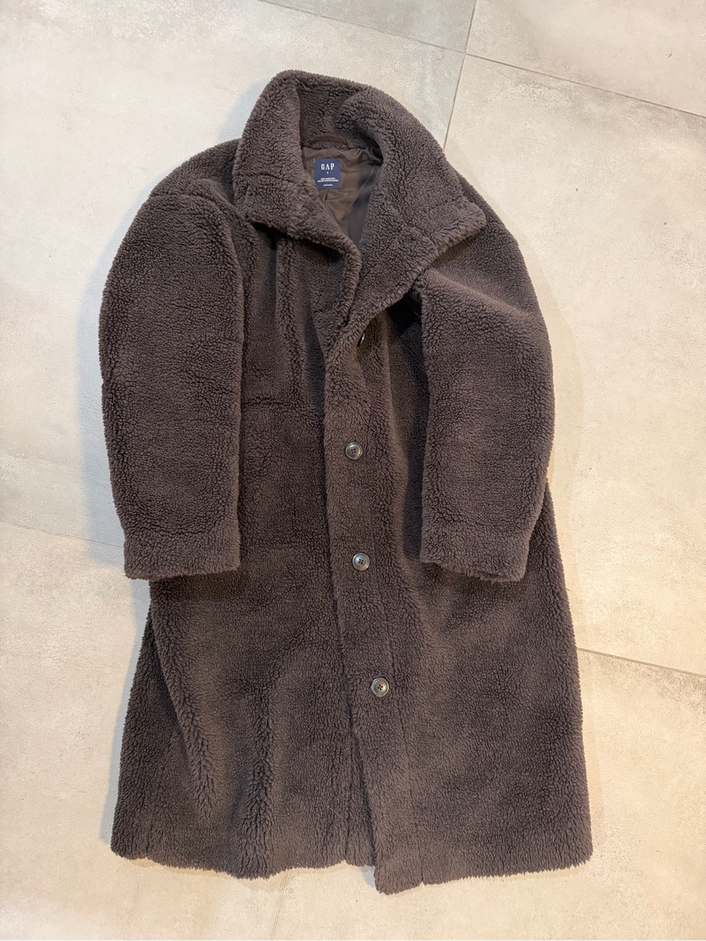 GAP women’s Brown Teddy Coat